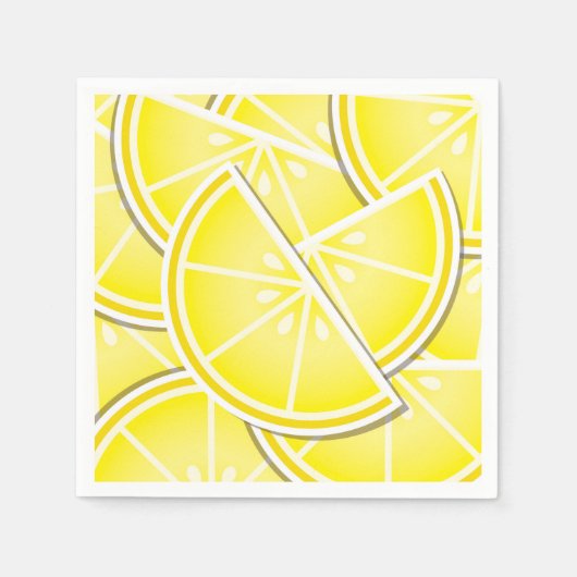 Funky citroenwiggen! servetten (Voorkant)
