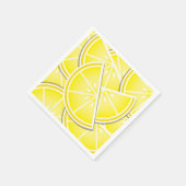 Funky citroenwiggen! servetten (Hoek)