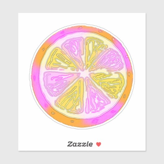 Funky Citrus Sticker (Vel)