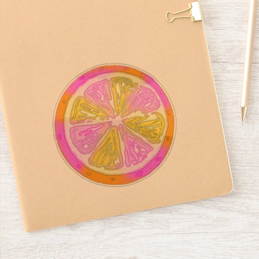 Funky Citrus Sticker (Notitieboek)
