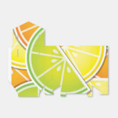 Funky citruswig bedankdoosjes (Uitgevouwen)