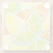 Funky citruswig glazen onderzetter (Achterkant)