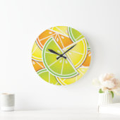 Funky citruswig grote klok (Huis)