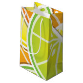 Funky citruswig klein cadeauzakje (Achterkant Gekanteld)