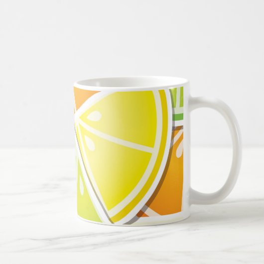 Funky citruswig koffiemok (Rechts)
