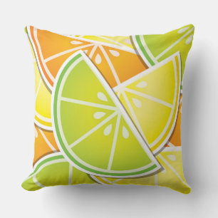 Funky citruswig kussen