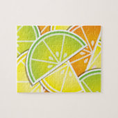 Funky citruswig legpuzzel (Horizontaal)