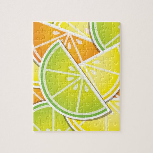 Funky citruswig legpuzzel (Verticaal)