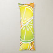 Funky citruswig lichaamskussen (Achterkant (Verticaal))