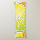 Funky citruswig lichaamskussen (Voorkant Verticaal)