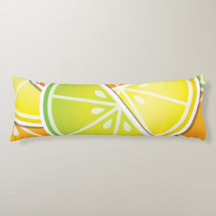 Funky citruswig lichaamskussen