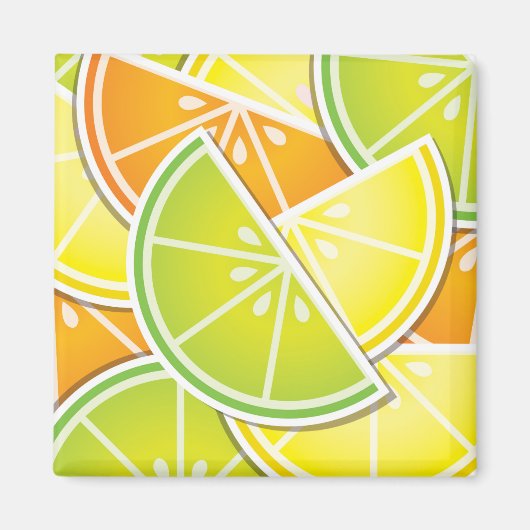 Funky citruswig magneet (Voorkant)
