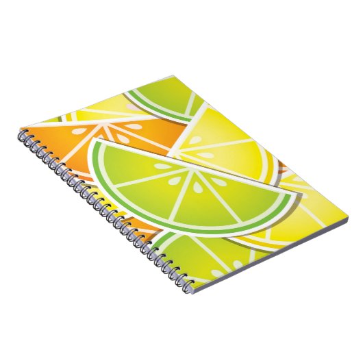 Funky citruswig notitieboek (Rechterzijde)