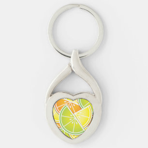 Funky citruswig sleutelhanger