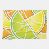Funky citruswig theedoek (Horizontaal)