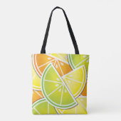 Funky citruswig tote bag (Achterkant)