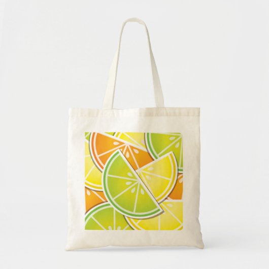 Funky citruswig tote bag (Voorkant)