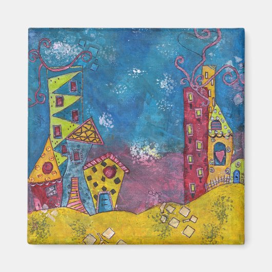 Funky City #1 magneet (Voorkant)