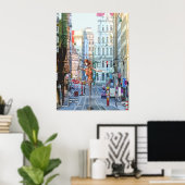 Funky City Life Poster (Thuiskantoor)