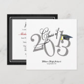 Funky Class of 2013 Invites Kaart (Voorkant / Achterkant)