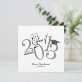 Funky Class of 2013 Invites Kaart (Staand voorkant)