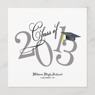 Funky Class of 2013 Invites Kaart