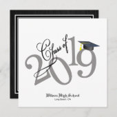 Funky Class of 2019 Afstuderen Kaart (Voorkant / Achterkant)