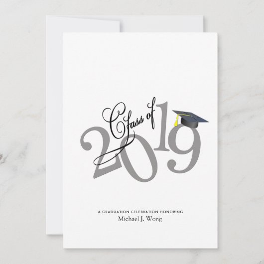 Funky Class of 2019 Afstuderen Kaart (Voorkant)