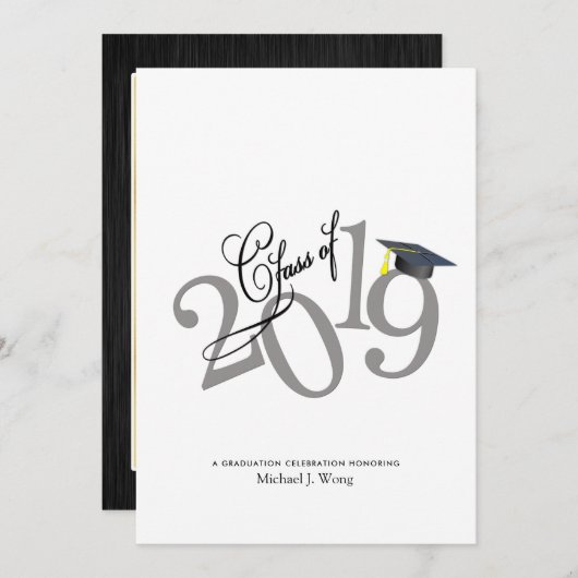 Funky Class of 2019 Afstuderen Kaart (Voorkant / Achterkant)