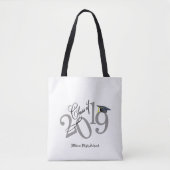Funky Class of 2019 Afstuderen Tote Bag (Voorkant)
