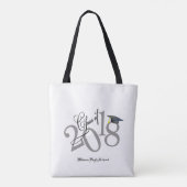 Funky Class of 2019 Afstuderen Tote Bag (Achterkant)