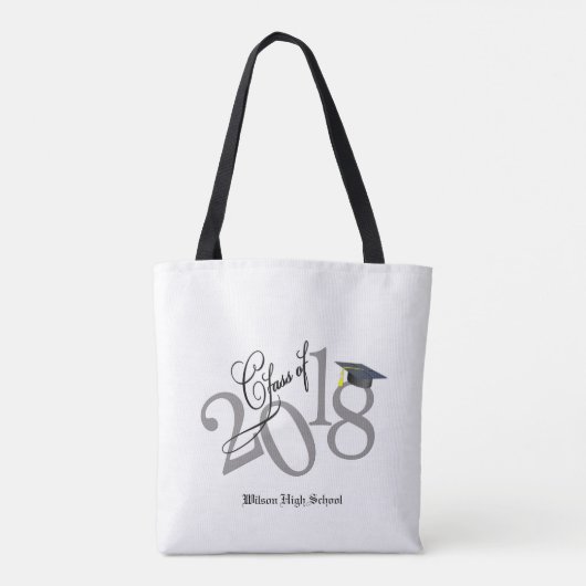 Funky Class of 2019 Afstuderen Tote Bag (Achterkant)