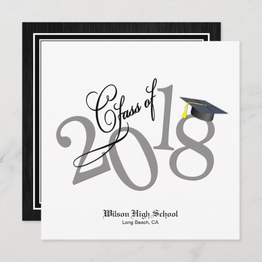 Funky Class van het Afstuderen 2018 Kaart (Voorkant / Achterkant)