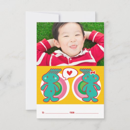 Funky Classroom Kind Valentijnsdag Kaart (Voorkant)