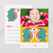 Funky Classroom Kind Valentijnsdag Kaart (Voorkant / Achterkant)