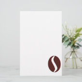 Funky Coffee Bean Briefpapier (Staand voorkant)