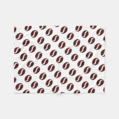 Funky Coffee Bean Fleece Deken (Voorkant (Horizontaal))