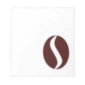 Funky Coffee Bean Notitieblok (Voorkant)