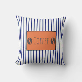 Funky Coffee Beans Stripes Cushion Sierkussen