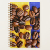Funky Coffee Lover Beans Texture Planner (Voorkant)