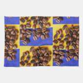 Funky Coffee Lover Beans Texture Theedoek (Horizontaal)