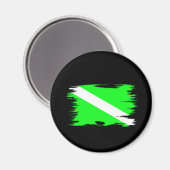 Funky Color Dive vlag Magneet (Voorkant / Achterkant)