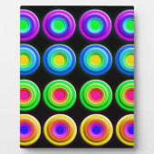 Funky Colorful 3D Circles Fotoplaat (Voorkant)