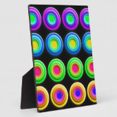 Funky Colorful 3D Circles Fotoplaat (Zijkant)