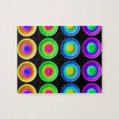 Funky Colorful 3D Circles Legpuzzel (Horizontaal)