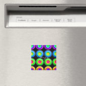 Funky Colorful 3D Circles Magneet (Insitu (Vaatwasser))
