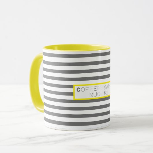 Funky Colorful Coffee Mania Mok #1 Cup (Voorkant links)
