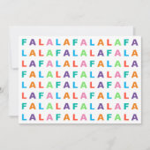 Funky Colorful Fun FA LA Greeting Feestdagenkaart (Voorkant)