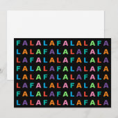 Funky Colorful Fun FA LA Greeting Feestdagenkaart (Voorkant / Achterkant)