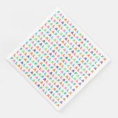 Funky Colorful Fun FA LA Holiday Season Servet (Hoek)